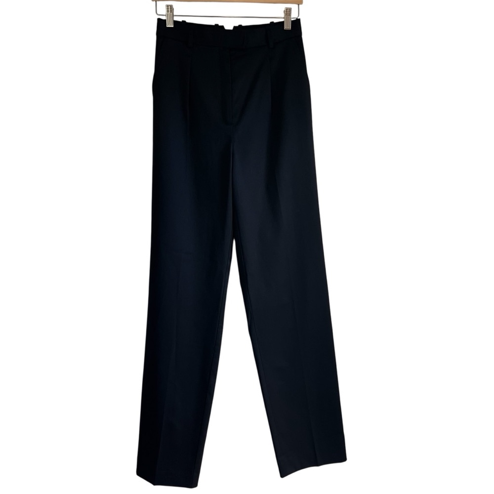 Babaton Black High-Rise Straight Leg Dress Pants